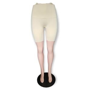 Maidenform High Waisted Thigh Slimming Shapewear‎ Shorts Size Large Nude